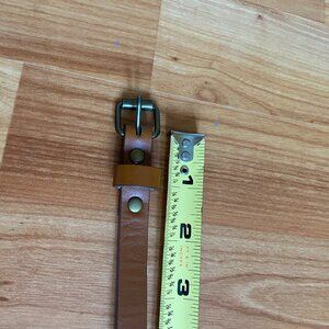 Brown Faux leather belt